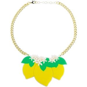 Melody Ehsani Acrylic Lemon Necklace